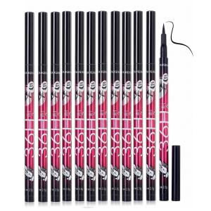 12pc Set (Black Color) Eyeliner Waterproof Pen Eye Liner.