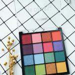 16 Color Matte Eye Shadow Palette 15 g  (Multishades)
