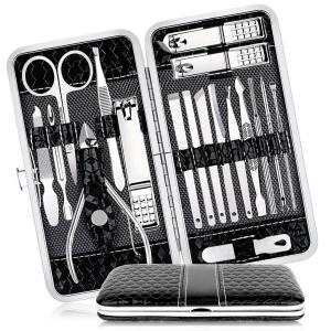 16 in 1 | Professional Manicure Kit for Men & Women Stainless Steel nail Clippers Tools (Pack of 1) Multicolor