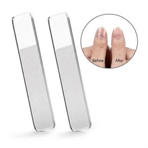 Glass Nail File Transparent Sanding Polishing Grinding Nails Filing Manicure Tool(Pack of 2).