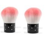 Nail Art Soft Nail Cleaner Brush Mini Stainless Steel Handle Remove Dust Small (Multicolor) 1pcs.