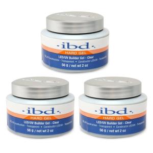 HARD GEL,LED/UV BUILDER GEL - CLEAR 56g Extensions and Growth (pack of 3)
