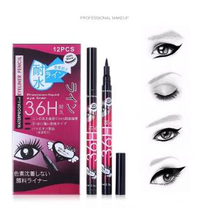 Long Lasting Black Bold Eye Liner (Pack of 12)