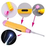 LED Flashlight Earpick for Ear wax remover and cleaner, Multicolour