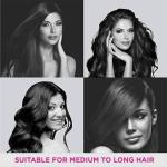 2 Pcs Professional Round Hair Brush With Rubber Grip Handle For Men & Women