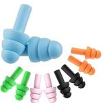 5 pair Earplugs for Sleeping, Noise Cancelling Sound Blocking Ear Plugs  Silicone