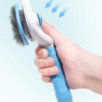 Self Cleaning Slicker Brush, Pet Grooming, Shedding Brush for Dogs and Cat Pet Massaging Tool