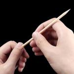 100Pcs Nails Orange Wood Stick For Cuticle Pusher Remover
