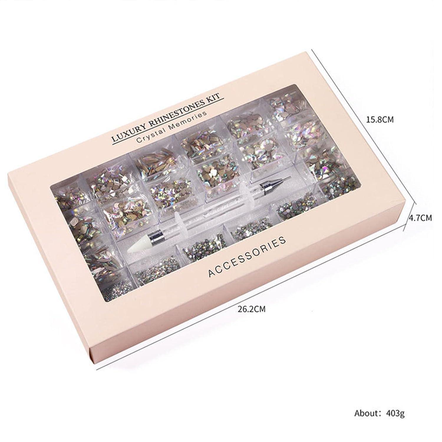 Nail Art Palette Decorations, 12 Grids Arora Bow Butterfly,