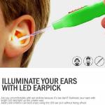 LED Flashlight Earpick for Ear wax remover and cleaner, Multicolour