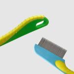 Flea Comb for Cat Dog, Stainless Steel Fine Tooth Flea Lice Tear Stain Remover Comb(2 Pcs).