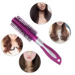 2 Pcs Professional Round Hair Brush With Rubber Grip Handle For Men & Women