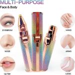 Eyebrow Trimmer, 2 in 1 Rechargeable Facial Hair Remover(Pack o f 1).