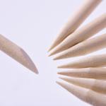 100 Pcs Orange Wood Nail Sticks Double Sided Multi Functional Cuticle Pusher Remover.
