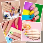 (Pack of 100) Nail Stencils, Modelling Stencils, Self-Adhesive for Gel Nails, Nail Extension Golden Stencils