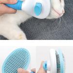 Self Cleaning Slicker Brush, Pet Grooming, Shedding Brush for Dogs and Cat Pet Massaging Tool