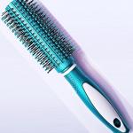 2 Pcs Professional Round Hair Brush With Rubber Grip Handle For Men & Women