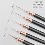 5pcs Set Extra Fine Line Liner Slim Brush Line Nail Brush Nail Art Pen (Black).