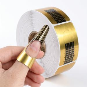 Poly Nail Gel Nail Forms Nail Extension Tips Guide Paper( 100 Sticker Roll) Pack of 1