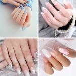 Poly Nail Gel Nail Forms Nail Extension Tips Guide Paper( 100 Sticker Roll) Pack of 1