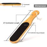 Foot Scrubber, Wooden Handle Foot Scrubber  Pedicure Tool 1 Pcs
