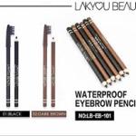 PROFESSIONAL EYEBROW PENCIL, BROWN AND BLACK, pack of 6