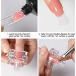 Nail Clips for Polygel, Nail Extension Gel Quick Building Nail Tips Clip(Pack of 10).