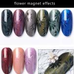 3D CAT EYES NAIL ART MAGNET TOOL SET WITH DOUBLE HEAD FLOWER DESIGN NAIL MAGNET PENS  (PACK OF 2)
