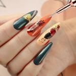 5pcs Set Extra Fine Line Liner Slim Brush Line Nail Brush Nail Art Pen (Black).