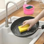 Soap Dispenser with Container and Sponge for Home, Kitchen, Bathroom.(Pack Of 1).