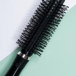 Hair Brush Comb Round Comb Twill with Wood Handle 1 Pcs
