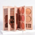 4-in-1 makeup book Eyeshadow, Highlighter, Blusher Contour, Powder Palette (Multicolour)
