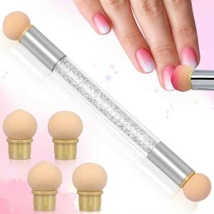 Dotting Gradient Nail Sponge Stick Tool(Set of 1).
