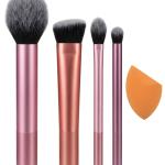 Professional Makeup Brush Set, Everyday Essentials Real Techniques Blush, Foundation.