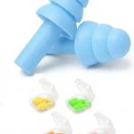 5 pair Earplugs for Sleeping, Noise Cancelling Sound Blocking Ear Plugs  Silicone