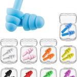 5 pair Earplugs for Sleeping, Noise Cancelling Sound Blocking Ear Plugs  Silicone