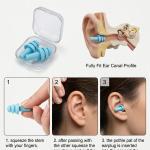 5 pair Earplugs for Sleeping, Noise Cancelling Sound Blocking Ear Plugs  Silicone