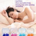 5 pair Earplugs for Sleeping, Noise Cancelling Sound Blocking Ear Plugs  Silicone
