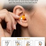 5 pair Earplugs for Sleeping, Noise Cancelling Sound Blocking Ear Plugs  Silicone