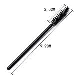 50 Pcs Disposable Eyelash Brushes Mascara Brushes Eye Lash Eyebrow (Black).