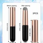 Silicone Makeup Brush, Silicone Lip Brush (Pack of 1 )Black.