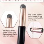 silicone lip brush(Black & Pink) 2 piece.