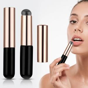 Silicone Makeup Brush, Silicone Lip Brush (Pack of 2 )Black