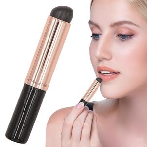 Silicone Lip Brush with Cover Lipstick Makeup Brushes Women (Pack of 1).Black