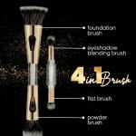 4 in 1 Makeup Brush with Foundation Eyeshadow Blending (Pack of 1)