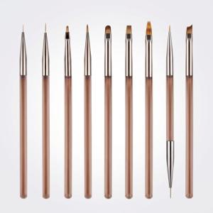 Professional Nail Art Brushes Set, 9 Pieces, Nail Art Design Tools.