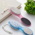 4 In 1 Foot Pedicure Brush, Pumice Foot Tool Stone, Scrubber & File For Soft Care(Pack of 1).