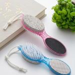 4 IN 1 A HIGH- QUALITY 4 STEP PEDICURE PADDLE FOOT BRUSH (PACK OF 1)