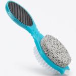4 In 1 Foot Pedicure Brush, Pumice Foot Tool Stone, Scrubber & File For Soft Care(Pack of 1).