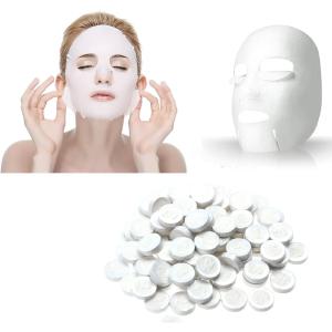 Compressed Facial Coin Face Mask Compressed Facial Whitening Tablet Face Mask Women and Girls ( 50 Coin).